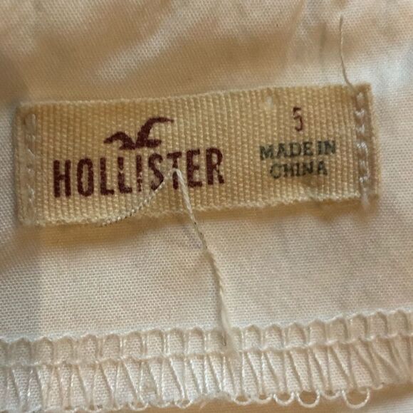 Hollister Lace Shorts Cream lined Size 5 back zipper - Picture 4 of 8